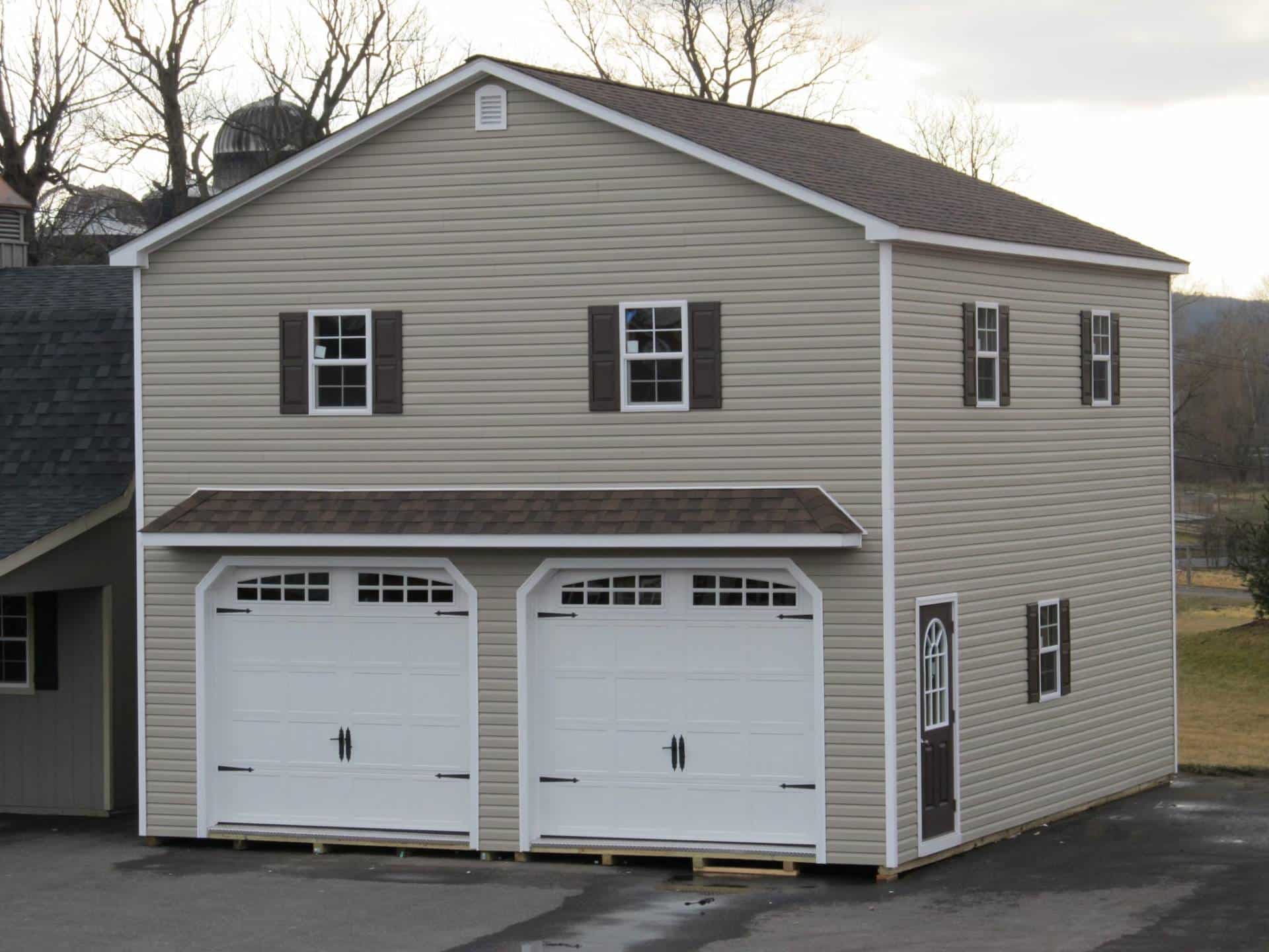 Modular Prefab Garage with Apartment Above - 2 Story Garages